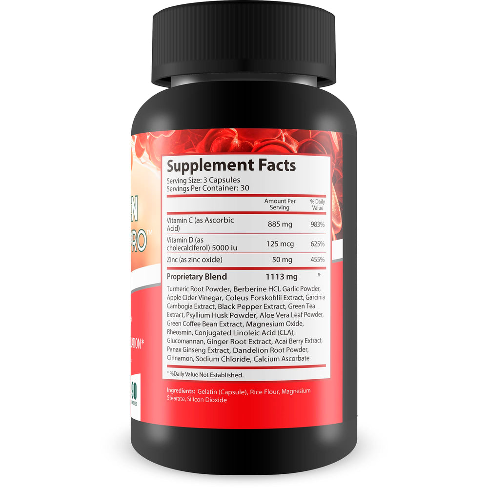 Happy Health Glycogen Support Pro label closeup highlights vitamin and mineral blend for vitality
