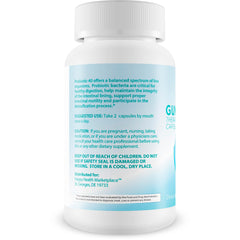 Happy Health Gum Shield Therapy label closeup emphasizes natural formula free from artificial ingredients.