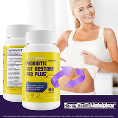 Happy Health Marketplace bottle imagery implies energy and mood support.
