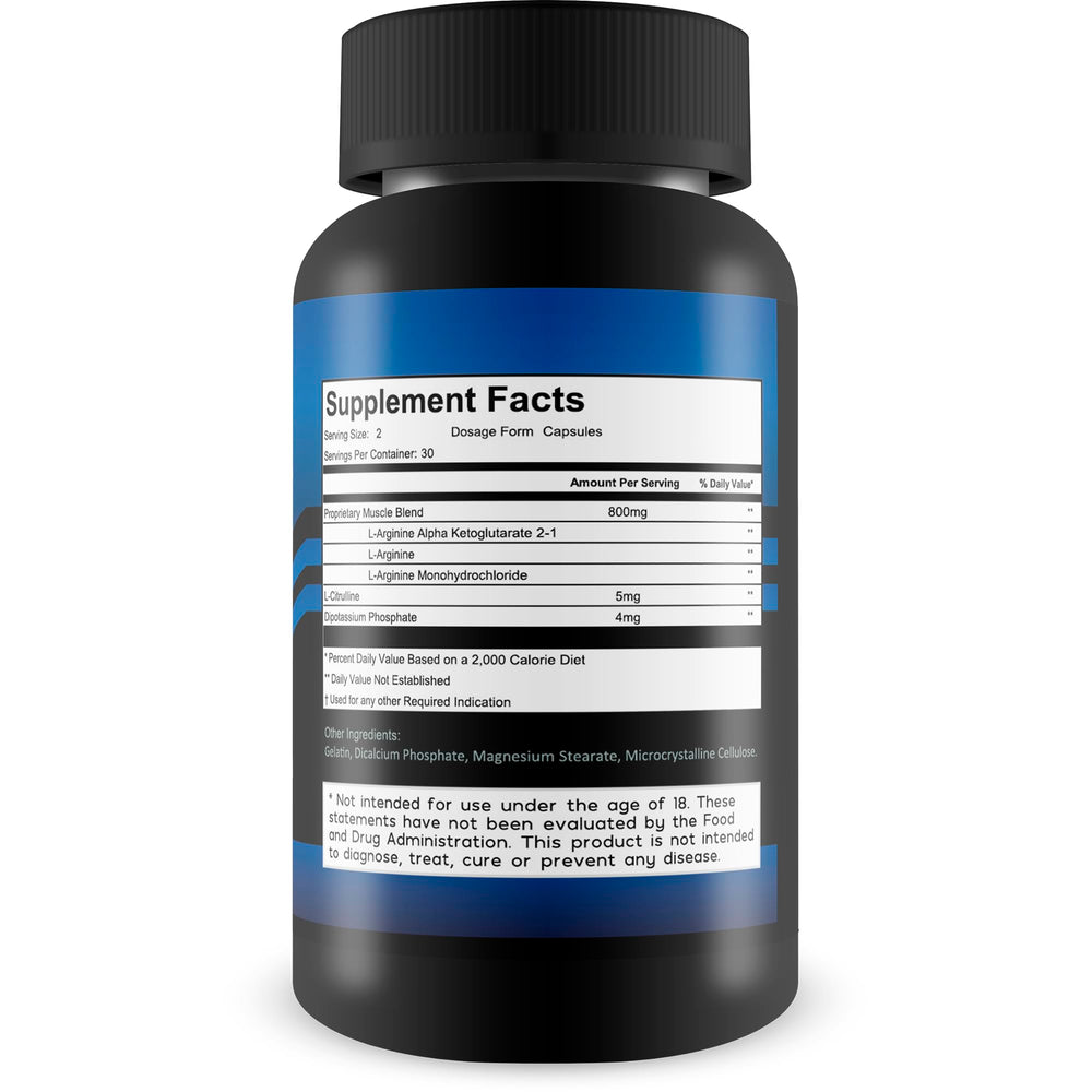 Happy Health Marketplace Pro Blue Vigor Max tablet closeup emphasizes essential ingredients