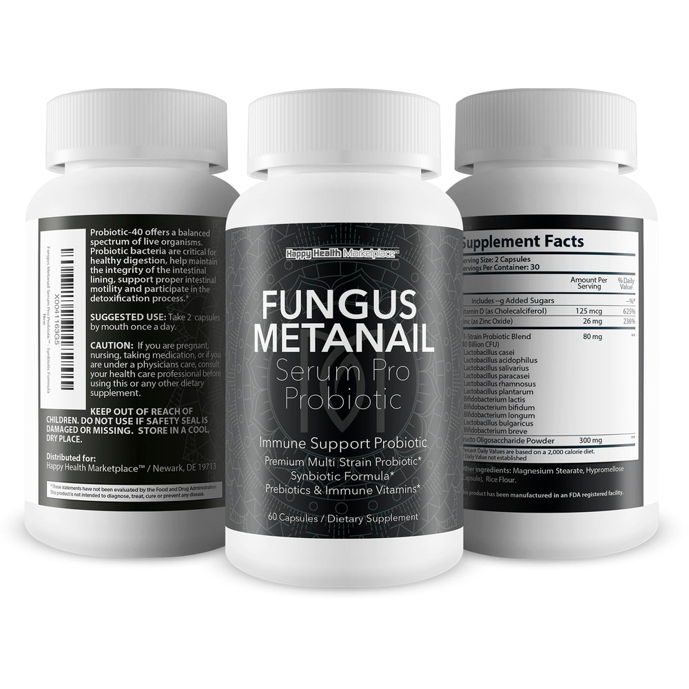 Happy Health Metanail Serum Probiotic application on nail during routine care