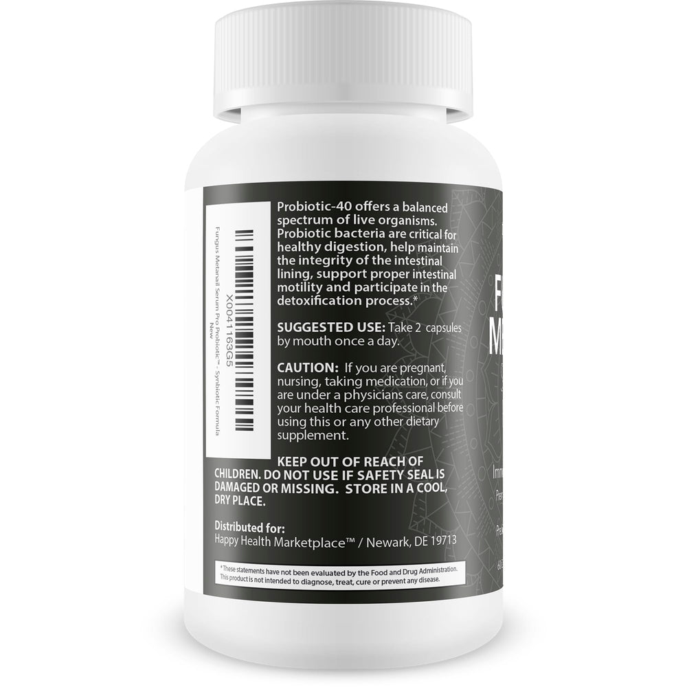 Happy Health Metanail Serum Probiotic dropper dispensing a precise dose for nails