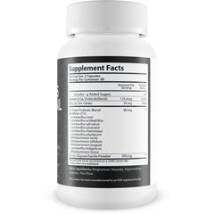 Happy Health Metanail Serum Probiotic label detail highlighting probiotic complex ingredients