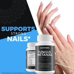 Happy Health Metanail Serum Probiotic on-hand routine for a healthier nail environment