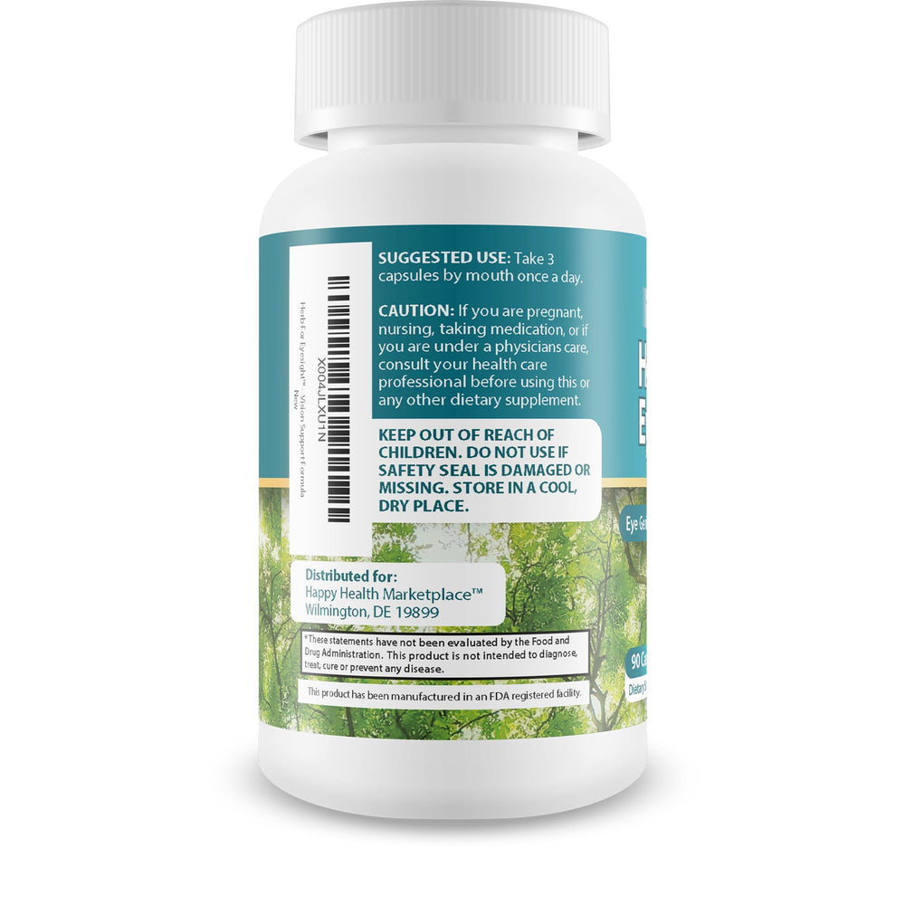 Happy Health Tree of Life Eyesight capsules ready for everyday use and routine.