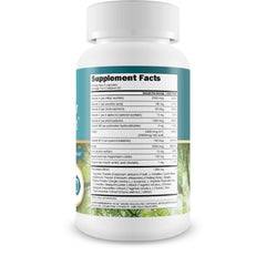 Happy Health Tree of Life Eyesight label closeup highlighting ingredients for eye health.