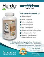 Hardy Macro Mineral Boost being poured into a glass encourages easy daily use.