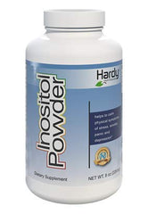 Hardy Nutritionals Inositol Powder B8 Complex bottle with 4000mg per serving, supports daily calm.