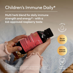 Harker Herbals label on bottle detailing plant-based ingredients for trust and transparency