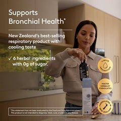 Herbal blend shows white horehound and licorice for respiratory support