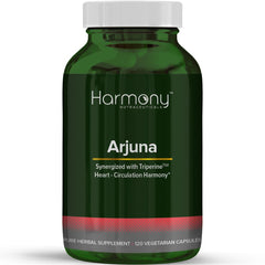 Harmony Nutraceuticals Arjuna Supreme bottle-front showing branding and heart-health focus
