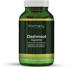 Harmony Dashmool Supreme bottle—premium formula for nervous system balance.