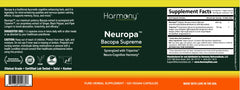 Harmony Neuropa-Bacopa packaging front highlighting value and quality