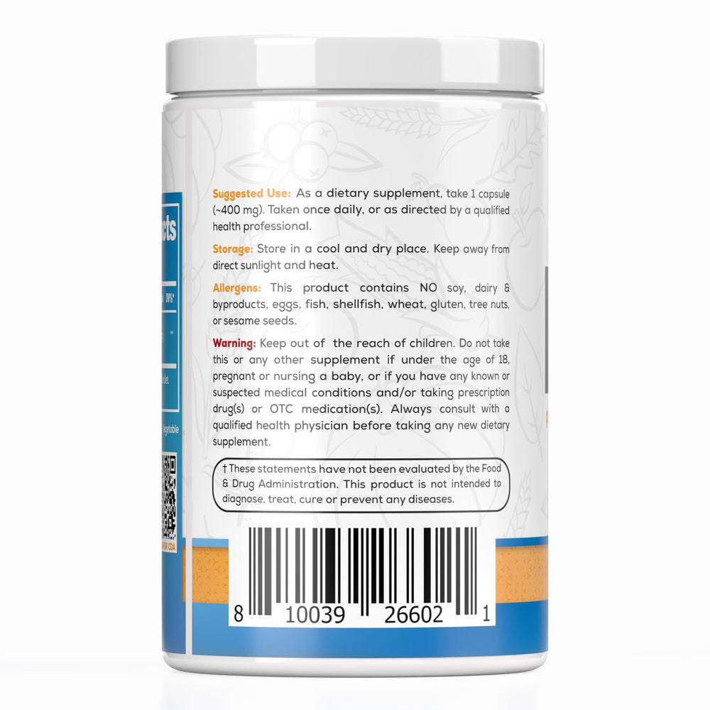 Packaging image highlights gluten-free, soy-free, and dairy-free status.