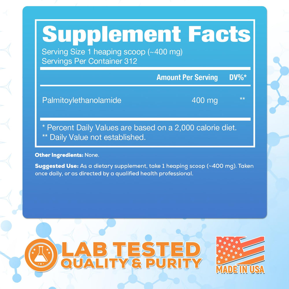 Harvest Naturals pea 400mg scoop showing serving size