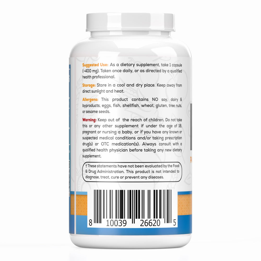 Harvest Naturals PEA capsules ready for daily dosing