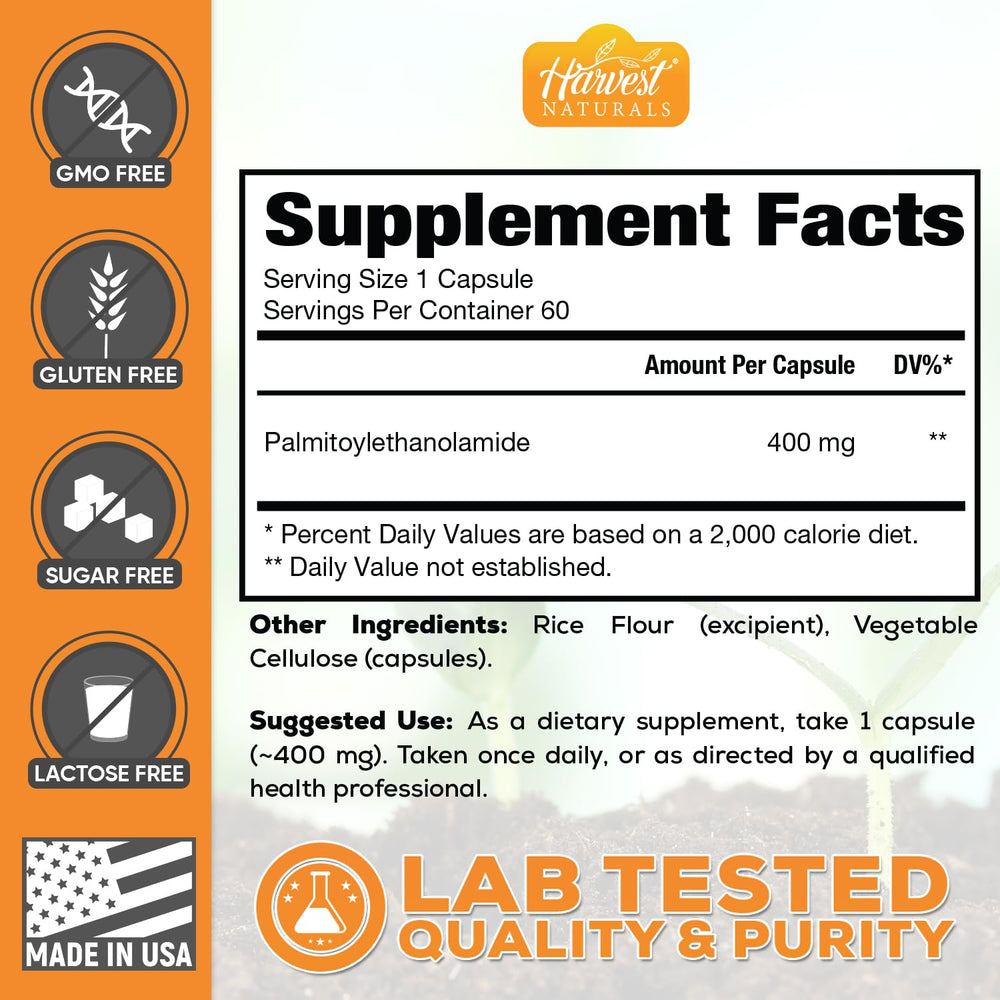 Harvest Naturals USA-made stamp signifying quality manufacturing