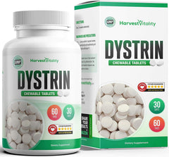 Harvest Vitality Dystrin bottle front view for fast mouth sore relief.