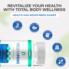 Havah ProstaPrime bottle in bathroom cabinet, ready for your daily routine.