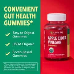 Havasu Nutrition gummies displaying natural flavors and ingredients.