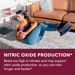 COQ10 and beet root symbols on Havasu Nutrition Gummies packaging for nitric oxide support.