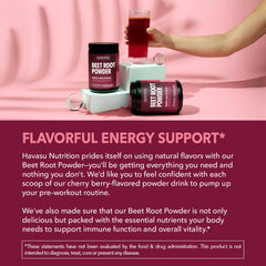 HAVASU Nutrition Beet Root Powder label seal indicating quality