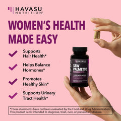 HAVASU NUTRITION DHT-blocker blend concept on label for hair vitality