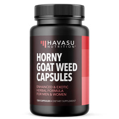HAVASU NUTRITION Horny Goat Weed bottle front for daily energy support.