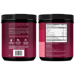HAVASU Nutrition Organic Beet Root Powder packaging showing servings