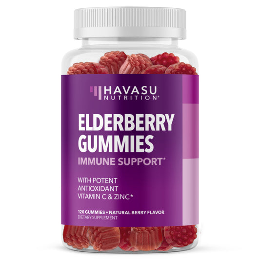 HAVASU NUTRITION Sambucus Elderberry Gummies bottle for daily immune support