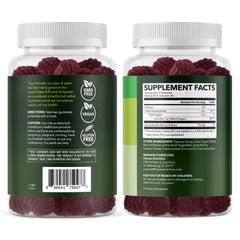 HAVASU Nutrition Saw Palmetto Gummies flavor illustration highlighting raspberry taste.