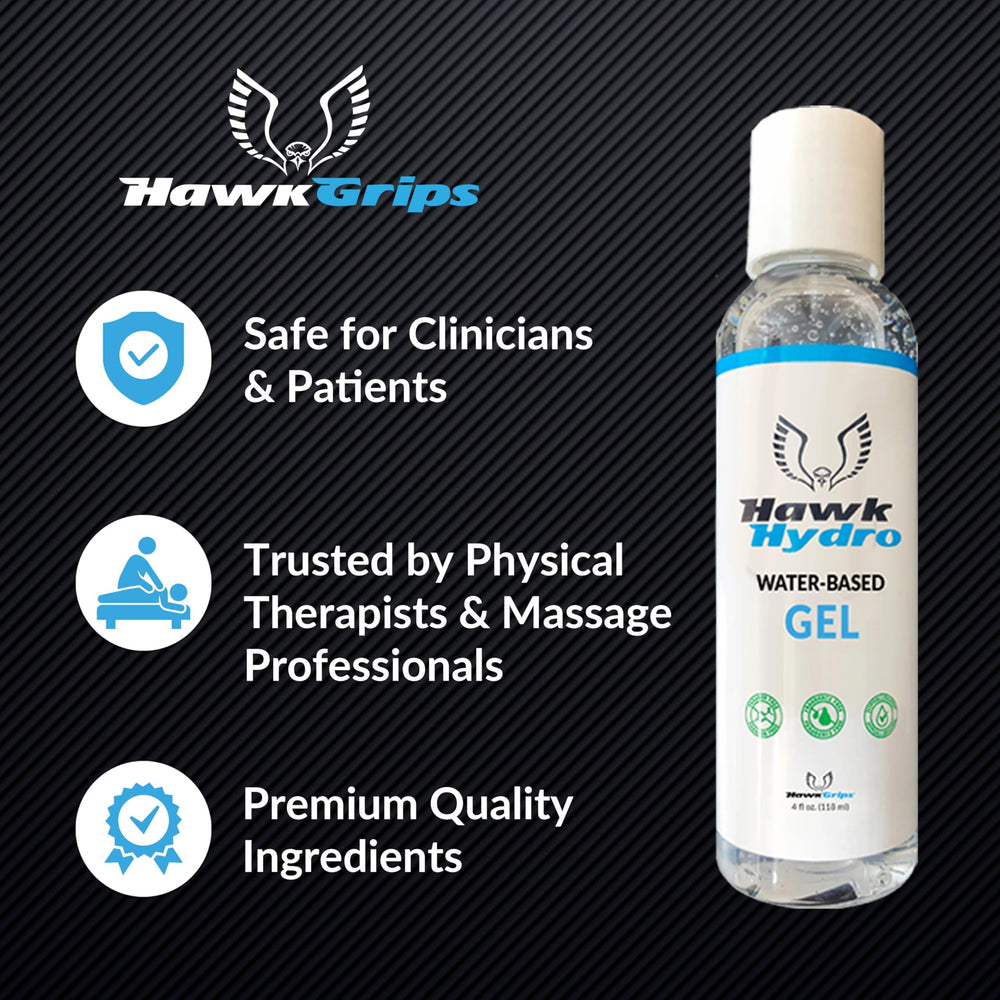 HawkGrips HawkHydro skin prep supports better kinesiology tape adhesion.
