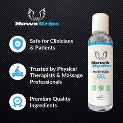 HawkGrips HawkHydro skin prep supports better kinesiology tape adhesion.