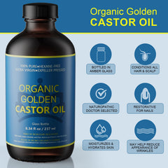 Hbaid self-adhesive castor oil pack on organic cotton for easy use
