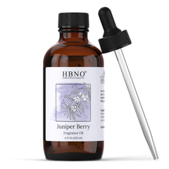 HBNO Juniper Berry Essential Oil bottle for aromatherapy and diffusion benefits.
