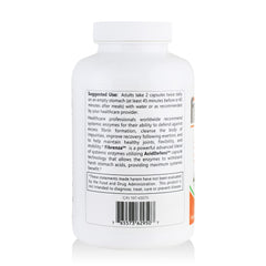 Fibrenza capsule with AcidDefenz technology highlighting non-GMO vegan delivery