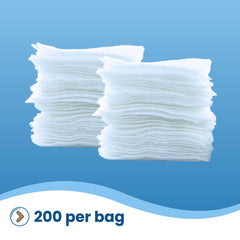HCS bulk gauze case on shelf, ideal for clinics and dental offices.