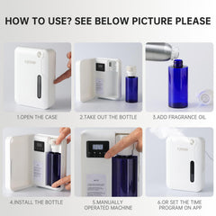 HCZMOPTP plug-in diffuser fits offices and homes.