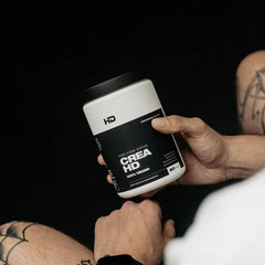 HD MUSCLE CreaHD Creapure packaging seal conveys premium, trustworthy product.