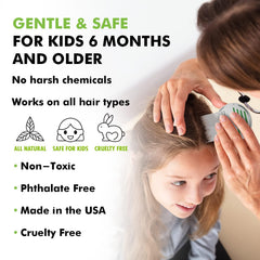 Head Hunters WipeOut suitable for kids and adults, safe natural lice removal.
