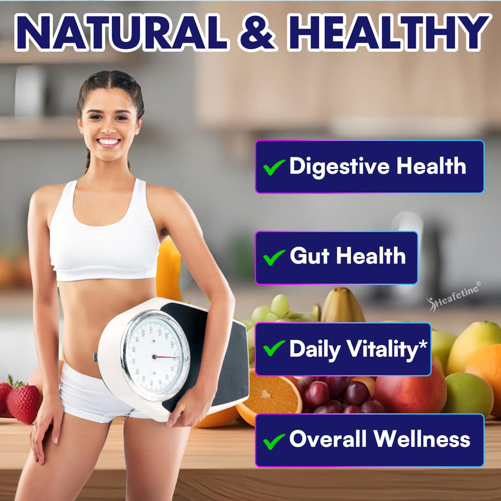 Heafetine GLP-1 key ingredients green tea and ginger highlighted for antioxidant support.
