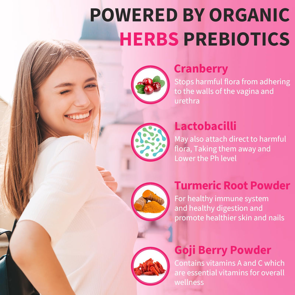 Heafetine probiotic box communicates gluten-free and vegan formulation