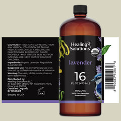 Healing Solutions lavender oil in diffuser use for calming aroma