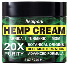 Healpark Hemp Cream bottle front for daily skin care