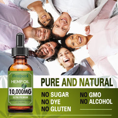 Healpark hemp oil ingredients and nutrients, rich Omega fatty acids.