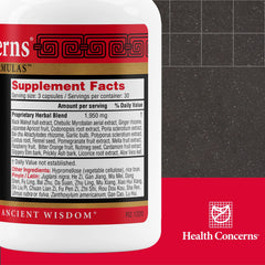 Health Concerns Aloe 22 capsules close-up showing vegetable cellulose shell
