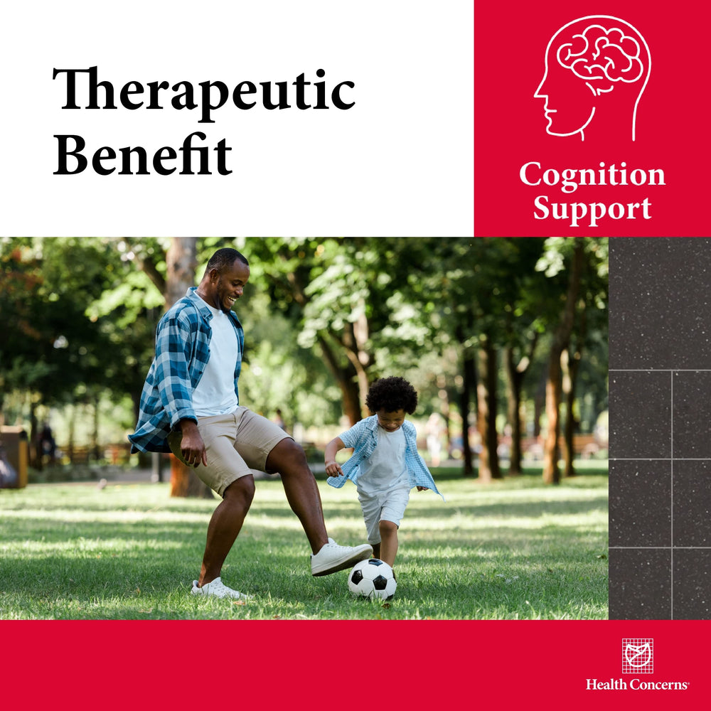 Packaging scene of Cogni-Spark illustrating an all-in-one cognitive health blend