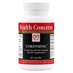 Health Concerns CordySeng bottle front with 60 capsules for daily immune support