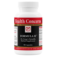 Health Concerns Formula H bottle view highlights the vein health blend for daily wellness.