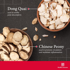 Health Concerns Mobility 2 herbal blend packaging emphasizes Chinese botanicals
